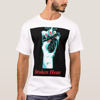 Gebroken hart T-shirt ontwerp
