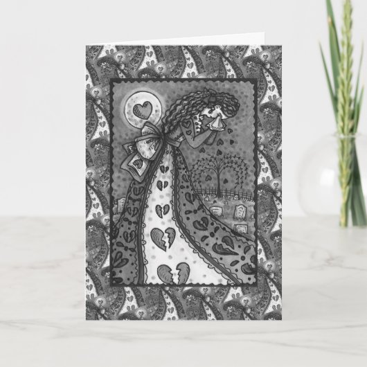 GEBROKEN HART TRANENDE VALENTINE, BEGRAAFPLAATS Wi Kaart (Voorkant)