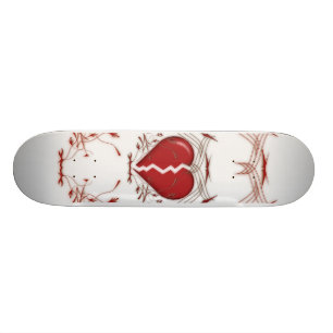 Gebroken Hart & Tribale Kunst: Rood: Skateboard