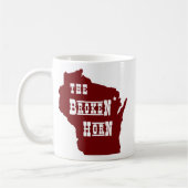 gebroken hoorn mok rood (Links)