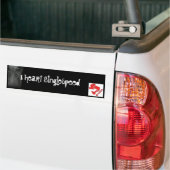 Gebroken I hart Singlespeed Bumpersticker (Op Truck)