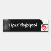 Gebroken I hart Singlespeed Bumpersticker (Voorkant)