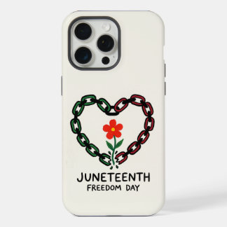 Gebroken Ketting Hart Juneteenth Kunst iPhone 15 Pro Max Hoesje