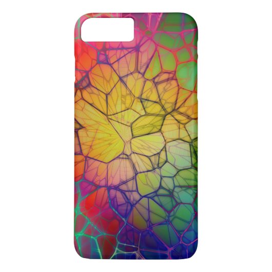 Gebroken-kleurige Glas in lood mozaïek Case-Mate iPhone Case (Achterkant)