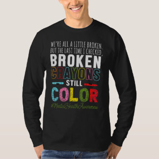 Gebroken kleurpotloden voorstander van geestelijke t-shirt