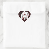 Gebroken konijn hart sticker (Tas)
