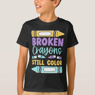 Gebroken kraaien hebben nog steeds een kleurentraa t-shirt