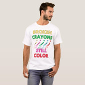 gebroken krayon nog kleur t-shirt (Voorkant volledig)