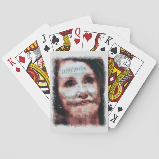 Gebroken luidspreker pokerkaarten (Achterkant)