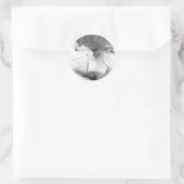 Gebroken pop ronde sticker (Tas)