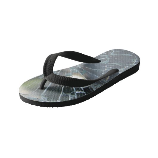 gebroken raam kinder teenslippers (Schuin)