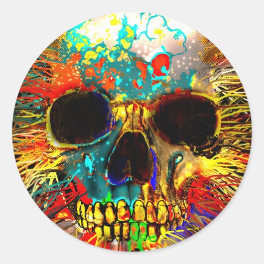 Gebroken Ronde Sticker (Voorkant)