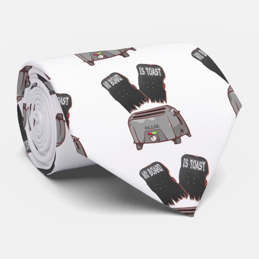 Gebroken skateboard stropdas (Opgerold)