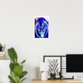 Gebroken spiegelkunst poster (Thuiskantoor)