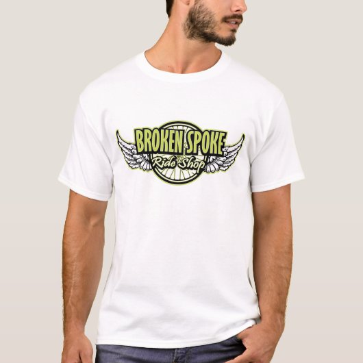 Gebroken spoke Ride Shop Gear T-shirt (Voorkant)