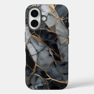 Gebroken stenen elegantie telefoonhoes iPhone 16 hoesje