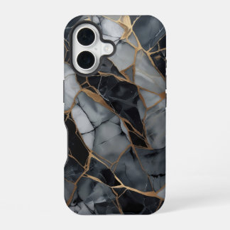 Gebroken stenen elegantie telefoonhoes iPhone 16 hoesje