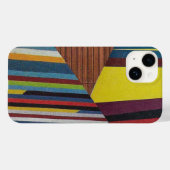 Gebroken strepen en hout Case-Mate iPhone case (Achterkant (horizontaal))