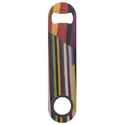 Gebroken strepen en hout speed flessenopener (Voorkant)