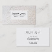 Gebroken subtiele elegantverlichting minimalistisc visitekaartje (Voorkant / Achterkant)