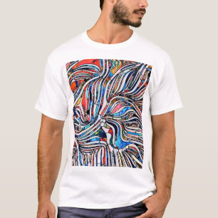 Gebroken texturen: Glas in lood Unity T-shirt