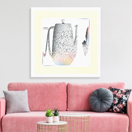 Gebroken vat canvas afdruk (Insitu (Woonkamer))