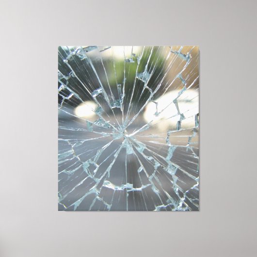 gebroken venster canvas afdruk (Voorkant)