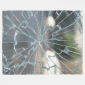gebroken venster fleece deken (Voorkant (Horizontaal))