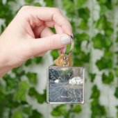 gebroken venster sleutelhanger (Hand)
