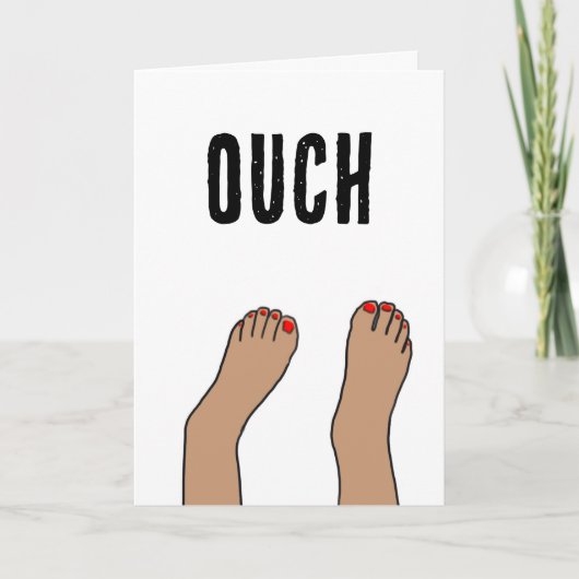 Gebroken Voet Kaart (Voorkant)