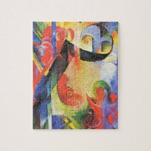 Gebroken vormen door Franz Marc, Vintage abstracte Legpuzzel