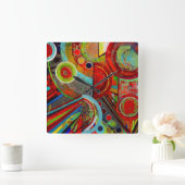 Gebroken wandklok vierkante klok (Huis)