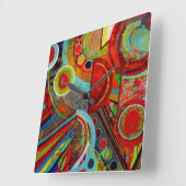 Gebroken wandklok vierkante klok (Hoek)