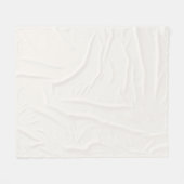 Gebroken wit, melkwit, warm wit fleece deken (Voorkant (Horizontaal))