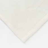 Gebroken wit, melkwit, warm wit fleece deken (Hoek)