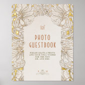 Gebroken wit Pimpernel Foto Gastenboek teken (Voorkant)