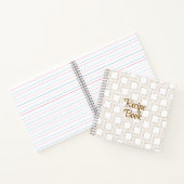 Gebroken witte tumbling squares receptenboek notitieboek (Binnen)