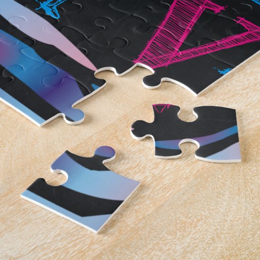 Gebroken Zebra-alkbord Legpuzzel (Zijkant)