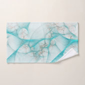 Gebroken Zijde Fractal Blauwgroen ID717 Bad Handdoek (Handdoek)