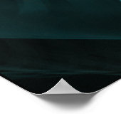 Gebroken Zijde Fractal Blauwgroen ID717 Poster (Hoek)