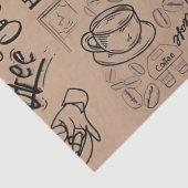 Gebrouwen Bliss Coffee Art Tissuepapier (Detail)