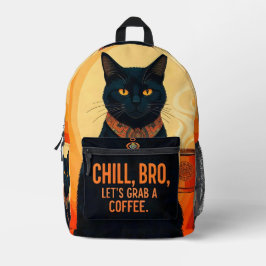 Gebrouwen en ontspannen bedrukte rugzak