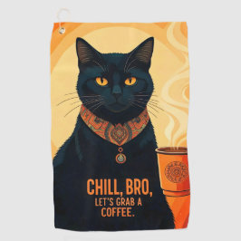 Gebrouwen en ontspannen golfhanddoek