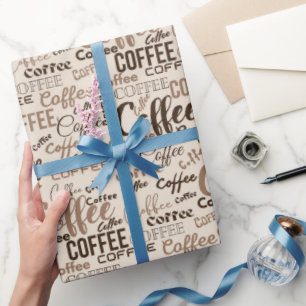 Gebrouwen koffieherrie cadeaupapier