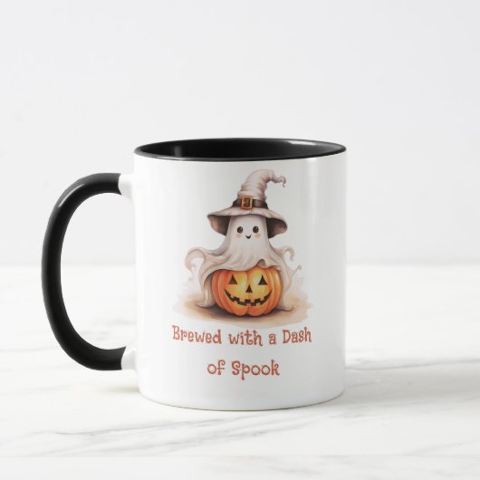 Gebrouwen met een Dash of Spook Ghost Halloween Mo Mok (Links)