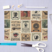 Gebrouwen nostalgie: Coffee Art Collage Tissuepapier (Craft)