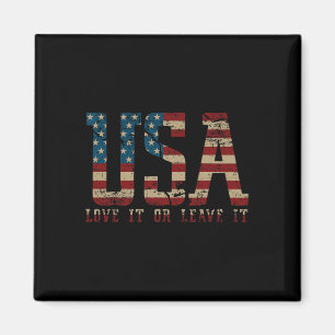 Gebruik Amerika Houd Er Van Of Verlaat Het Amerika Magneet