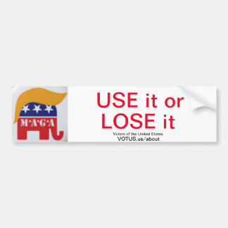 Gebruik Bumpersticker