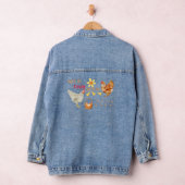 Gebruik Crazy Chickens, Boerderij Humor Denim Jacket (Hangar)
