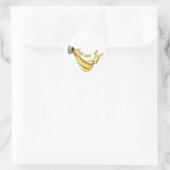 Gebruik gewoon olie ronde sticker (Tas)